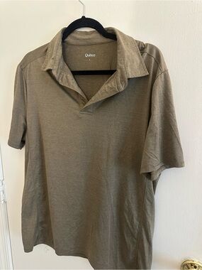 Quince Men's Short-Sleeve Polo in Olive